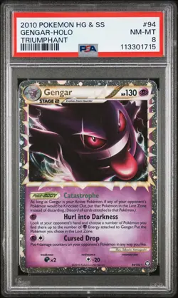 Pokemon 2010 Gengar-Holo Triumphant Pokemon Heartgold & Soulsilver Triumphant - Image 1