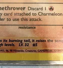 Pokemon Charmeleon Shadowless 1999 Base Set 24/102 - Image 4