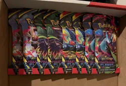 Pokemon Mega Evolution Phantasmal Flames Sleeved Booster Pack Lot of 8 - Image 1