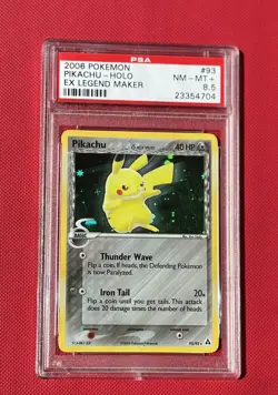 2006 POKEMON EX LEGEND MAKER #93 PIKACHU-HOLO PSA 8.5 - Image 1