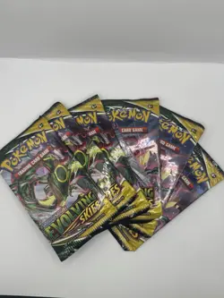 Pokemon TCG - Evolving Skies Booster Pack New And Sealed - 6 Pack Bundle - Image 2
