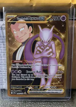Pokemon Mewtwo EX Team Rockets 240/182 Gold Rare 2025 TCG Destined Rivals - Image 1