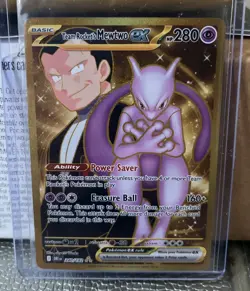 Pokemon Mewtwo EX Team Rockets 240/182 Gold Rare 2025 TCG Destined Rivals - Image 2