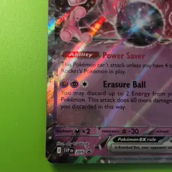 Pokemon TCG Team Rockets Mewtwo EX Holo English, NM Condition - Image 5