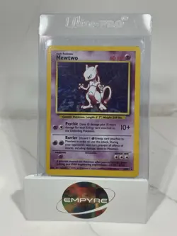 Pokemon TCG Mewtwo Holo Rare Base Set 10/102 - Image 1