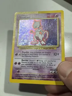 Pokemon TCG Mewtwo Holo Rare Base Set 10/102 - Image 4