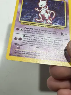 Pokemon TCG Mewtwo Holo Rare Base Set 10/102 - Image 5