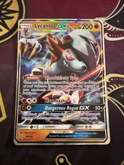 Lycanroc GX 74/145 Guardians Rising Holo [Pack fresh Near Mint] Pokemon tag - Image 1