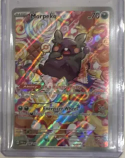 Pokemon Morpeko Full Art Illustration Rare Holo SV04: Paradox Rift 206/182 - Image 1