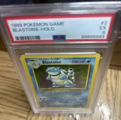 1999 POKEMON GAME BLASTOISE - HOLO PSA #2 EX 5 - Image 4