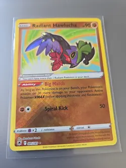 Radiant Hawlucha 081/189 Astral Radiance NM POKEMON Ultra Rare Holo - Image 1