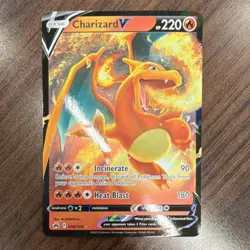 Pokemon Charizard V Ultra Rare Holo 018/159 Crown Zenith 220 HP English 2023 - Image 1