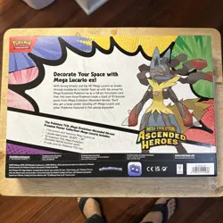 Pokemon TCG Mega Lucario Premium Poster Collection Ascended Heroes IN HAND MINT - Image 2