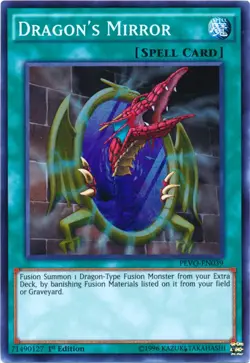 Yugioh! LP Dragon's Mirror - PEVO-EN039 - Super Rare - 1st Edition Lightly Playe - Image 1