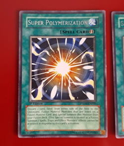 3X Yu-Gi-Oh! Super Polymerization (PTDN-EN046), RARE, 1st EDITION, VLP - Image 2