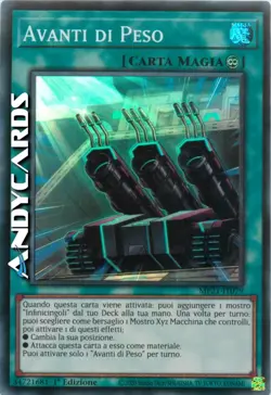 AVANTI DI PESO • (Heavy Forward) • Super R • MP21 IT079 • 1Ed • Yugioh ANDYCARDS - Image 1