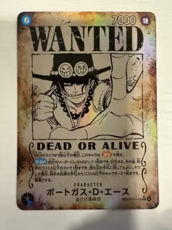 Portgas D. Ace OP13-119 SEC WANTED SP Alt Art - Carrying on His Will Japanese - Image 1