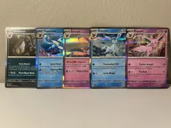 Pokemon Prismatic Evolution 5 Card Lot Eevee Evolutions Lot Umbreon Espeon TCG - Image 1