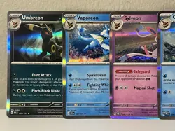 Pokemon Prismatic Evolution 5 Card Lot Eevee Evolutions Lot Umbreon Espeon TCG - Image 3