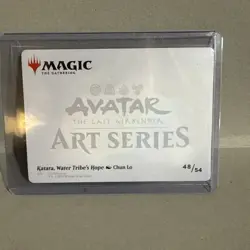 MTG Katara, Water Tribe's Hope (Gold Signature) 48/54 Avatar Art Series Card - Image 2