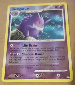 Pokemon Gengar 27/130 Reverse Holo Diamond & Pearl Rare Card English - Image 1