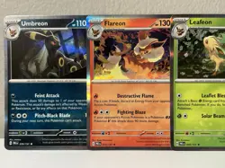 Pokemon Prismatic Evolution 5 Card Lot Eevee Evolutions Lot Umbreon Flareon TCG - Image 2