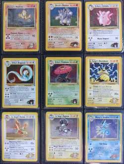 Complete Gym Heroes Set Pokemon Cards 132/132 WOTC 2000 Dragonair Moltres Gengar - Image 1