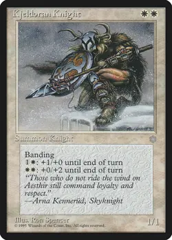 Kjeldoran Knight Ice Age NM White Rare MAGIC THE GATHERING MTG CARD ABUGames - Image 1