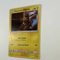 Pokemon Detective Pikachu SM190 Promo Holo 2019 Card - Coffee Break Corkscrew - Image 3