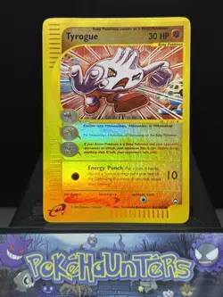 Pokemon Card Tyrogue 63/147 Aquapolis Set Reverse Holo Komiya Light Play - Image 1