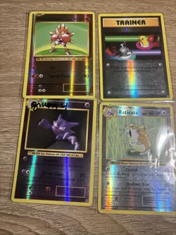 4 Card Lot Of Pokemon 2016 Reverse Holo XY Evolutions - Image 1