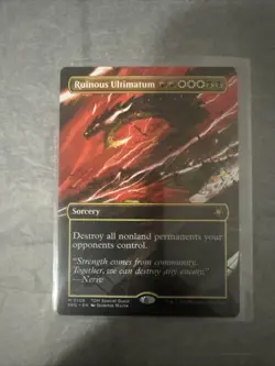 [1x] Ruinous Ultimatum - Borderless Near Mint, English Special Guest MTG Magic - Image 1