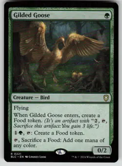Gilded Goose Rare Commander: Bloomburrow 221 MTG Near Mint - Image 1