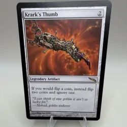 Wizards of the Coast Krark's Thumb Mirrodin Regular Artifact Rare Ron Spencer - Image 1