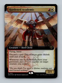 Hardened Academic (Extended Art) (Foil) 0351 (R) MTG Secrets of Strixhaven (SOS) - Image 1