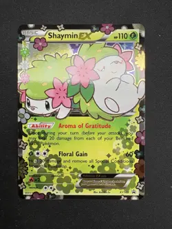 Pokemon Shaymin EX XY148 Full Art Promo Holo Black Star 110 HP 2016 English - Image 1