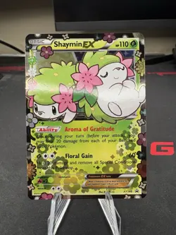 Pokemon Shaymin EX XY148 Full Art Promo Holo Black Star 110 HP 2016 English - Image 3