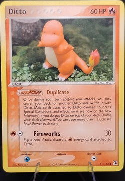 Pokemon Ditto EX Delta Species 61/113 Regular Rare Basic HP60 English TCG - Image 1