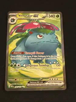 Pokemon TCG Venusaur ex #182/165 SV: Scarlet & Violet 151 Ultra Rare Full Art - Image 1