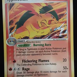 Pokemon TCG Typhlosion 17/115 Unseen Forces Holo Rare 110 HP Stage 2 English - Image 1
