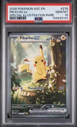 2026 Pokemon Pikachu EX Special Illustration Rare ASC EN #276 - PSA 10 - Image 1