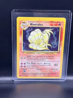Pokemon TCG Ninetales Base Set Holo Rare 12/102 1999 Wizards of the Coast - Image 1
