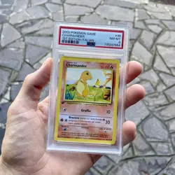 Pokemon •🔥 Carta Charmander Set Base 1 Ed First Edition Card Ita •🔥 PSA 8 - Image 5
