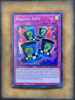 Yugioh Magical Hats PSV-EN033 Super Rare 25th Anniversary NM - Image 1
