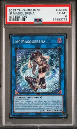 YuGiOh I:P MASQUERENA #BLMR-EN085 PSA 6 EX-MT 1st EDITION-2023 SECRET RARE - Image 1
