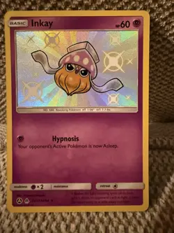Pokemon Card Inkay SV17/SV94 SM Hidden Fates Baby Shiny Vault NM - Image 1