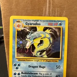 Pokemon Gyarados 6/102 Base Set Holo Rare WOTC Card- LP ships fast - Image 2