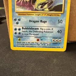 Pokemon Gyarados 6/102 Base Set Holo Rare WOTC Card- LP ships fast - Image 3