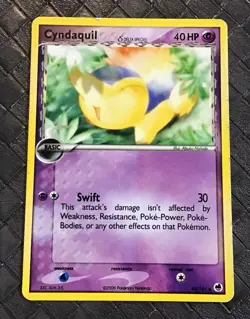 POKEMON CARD CYNDAQUIL (Delta Species) 45/101 EX Dragon Frontiers - Image 1