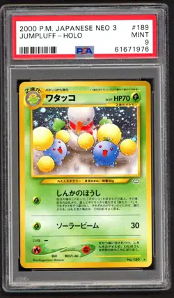 Pokemon Cards - PSA 9 Jumpluff 189 - Japanese Neo - MINT - PSA9 - Image 1